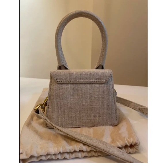 JACQUEMUS "Le Chiquito" Linen Top Handle Bag - Picture 6 of 6